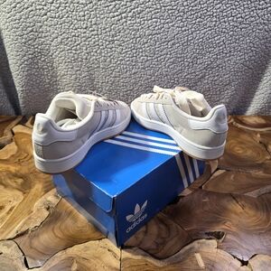 adidas White and Gray Athletic Shoes